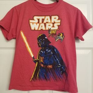 Star Wars Boys T-Shirt Tee Luke Skywalker Salmon Color Kids Medium
